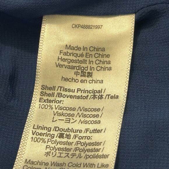 MADEWELL Empire Waist Tank Maxi Dress Sz 0 Red And Blue Floral FLAWED - READ - Picture 11 of 11